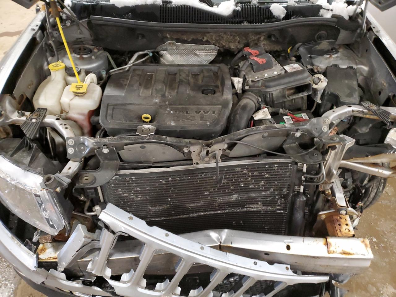 2016 Jeep Compass VIN 1C4NJDBB8GD723087 Copart auction photo, front end damage thumbnail 12