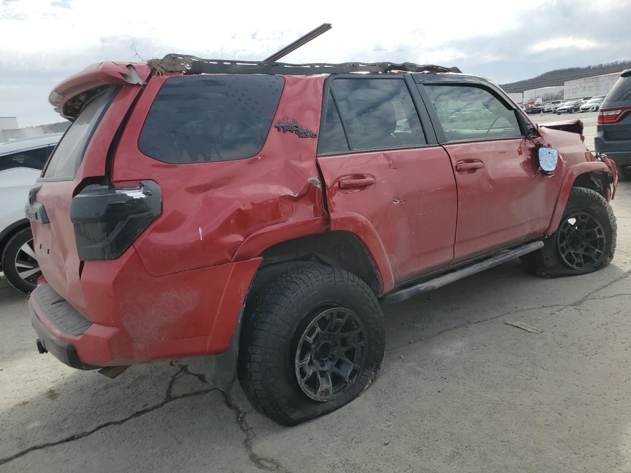 2021 Toyota 4Runner VIN JTERU5JR9M5911812 Copart auction photo, all over damage thumbnail 3