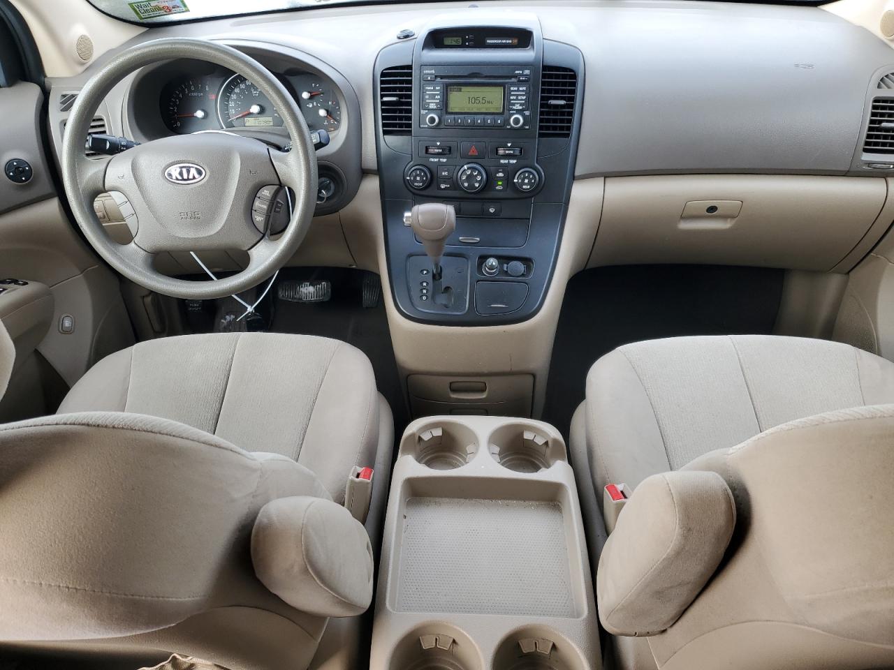 2010 KIA Sedona VIN KNDMG4C36A6349320 Copart auction photo, front end damage thumbnail 8