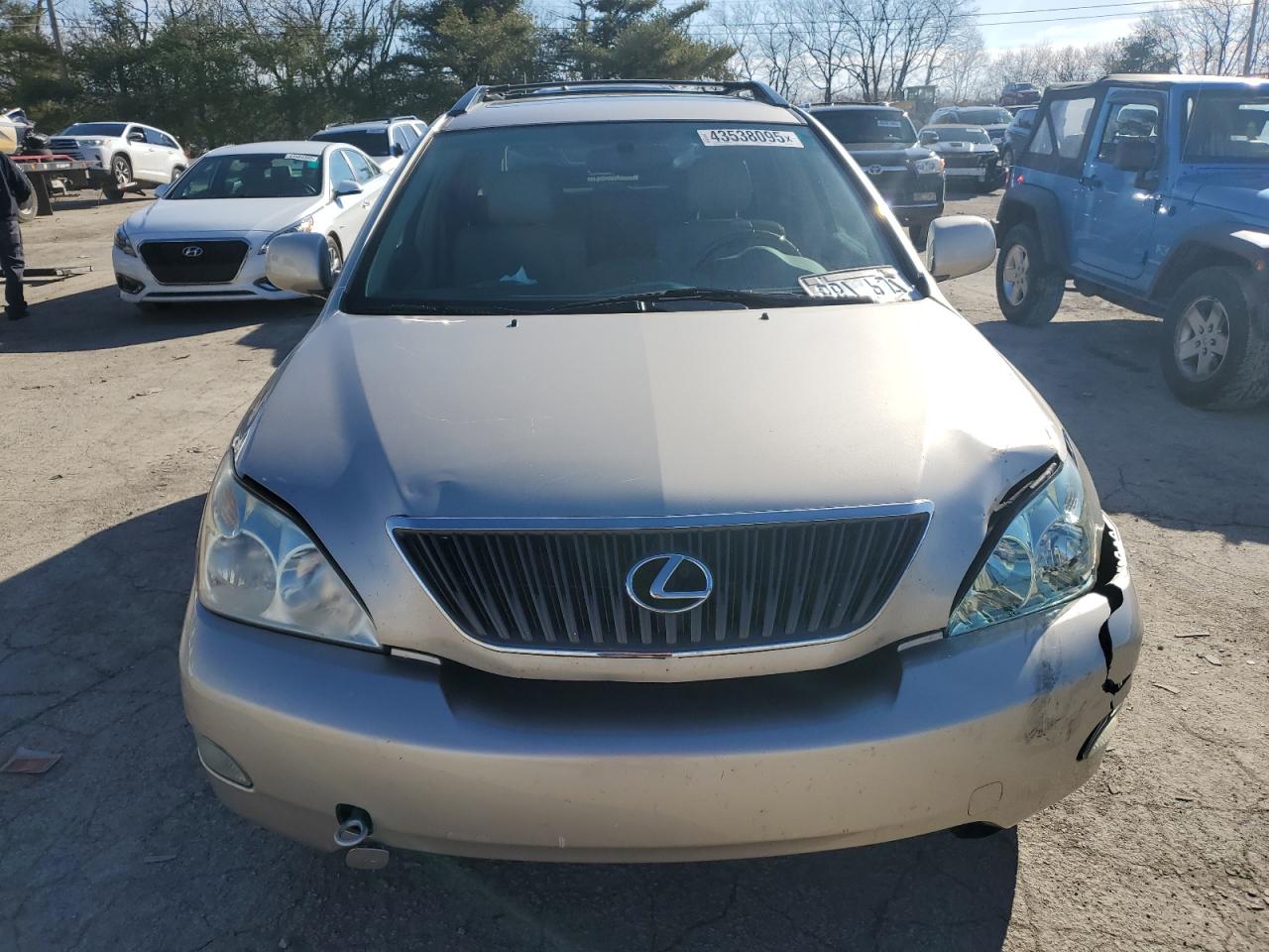2007 Lexus RX VIN 2T2GK31UX7C011319 Copart auction photo, front end damage thumbnail 5