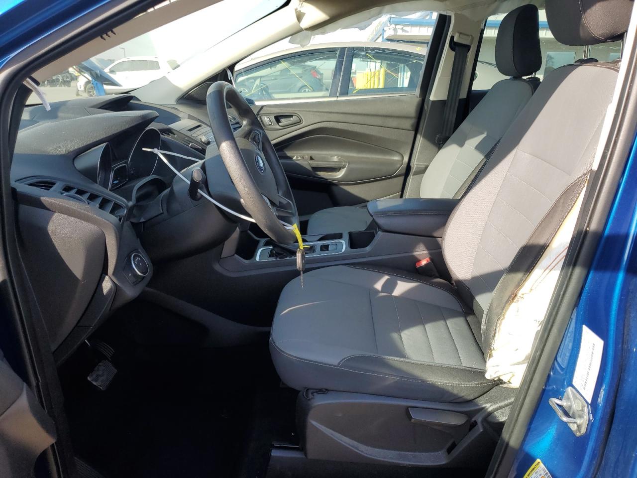 2018 Ford Escape VIN 1FMCU0F70JUD22374 Copart auction photo, side / front end damage thumbnail 7