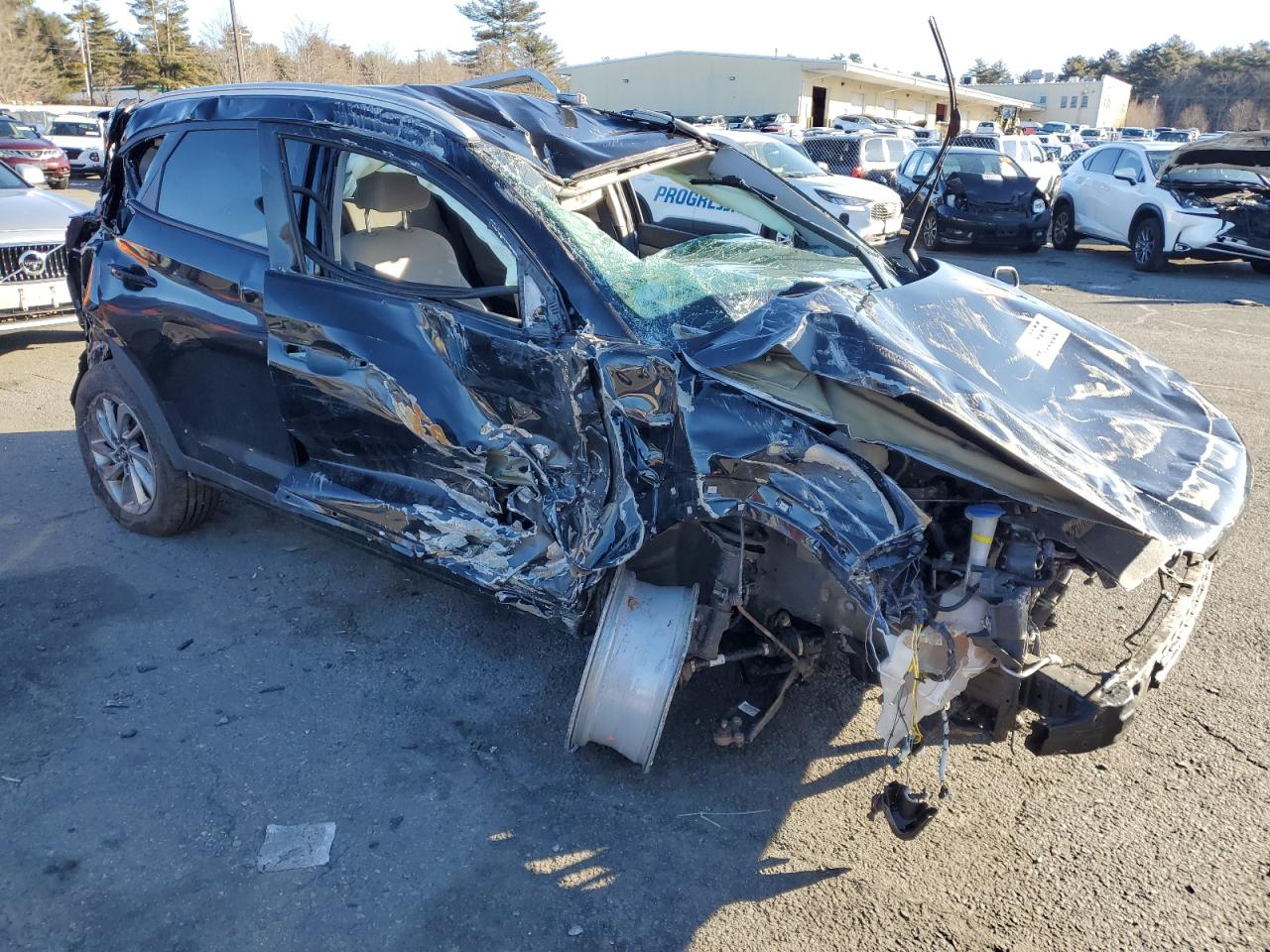 2018 Hyundai Tucson VIN KM8J3CA4XJU745844 Copart auction photo, all over damage thumbnail 4
