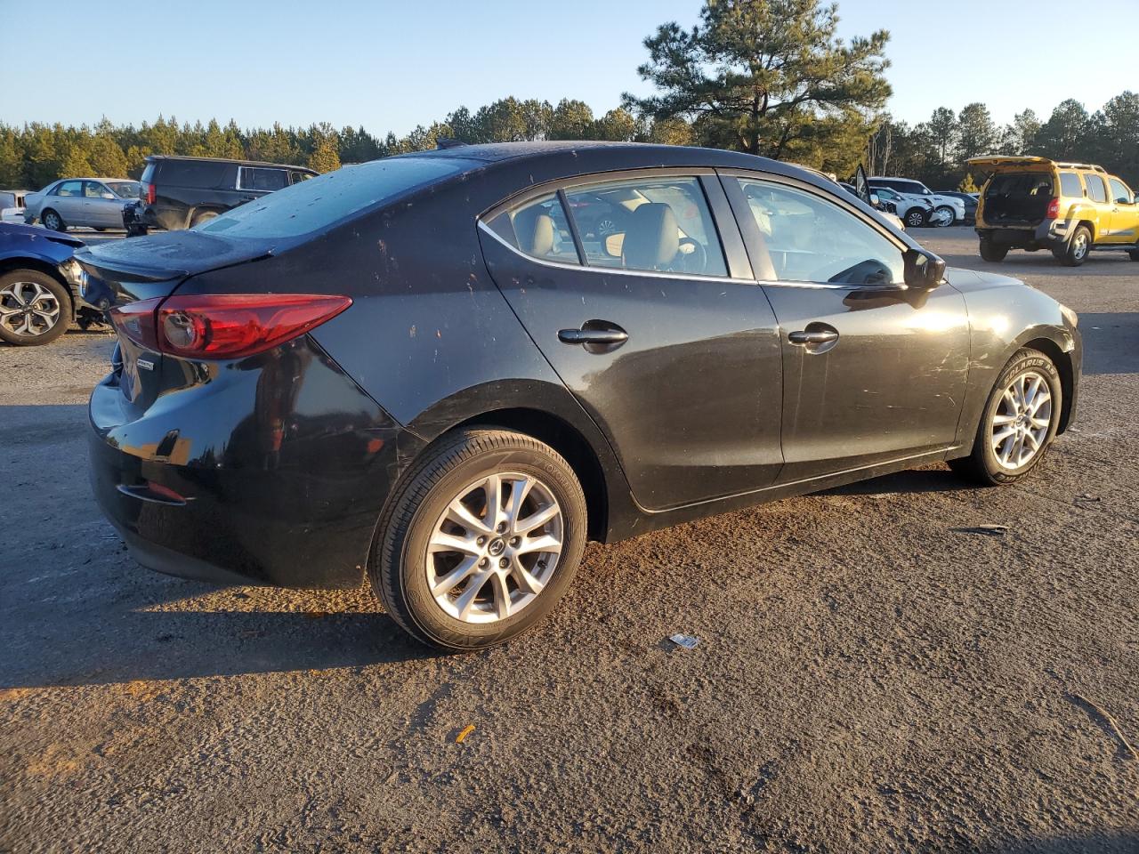 2016 Mazda 3 VIN JM1BM1X75G1290407 Copart auction photo, rear end damage thumbnail 3