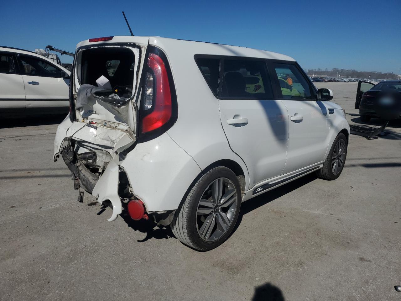 2016 KIA Soul VIN KNDJP3A57G7345426 Copart auction photo, rear end damage thumbnail 3