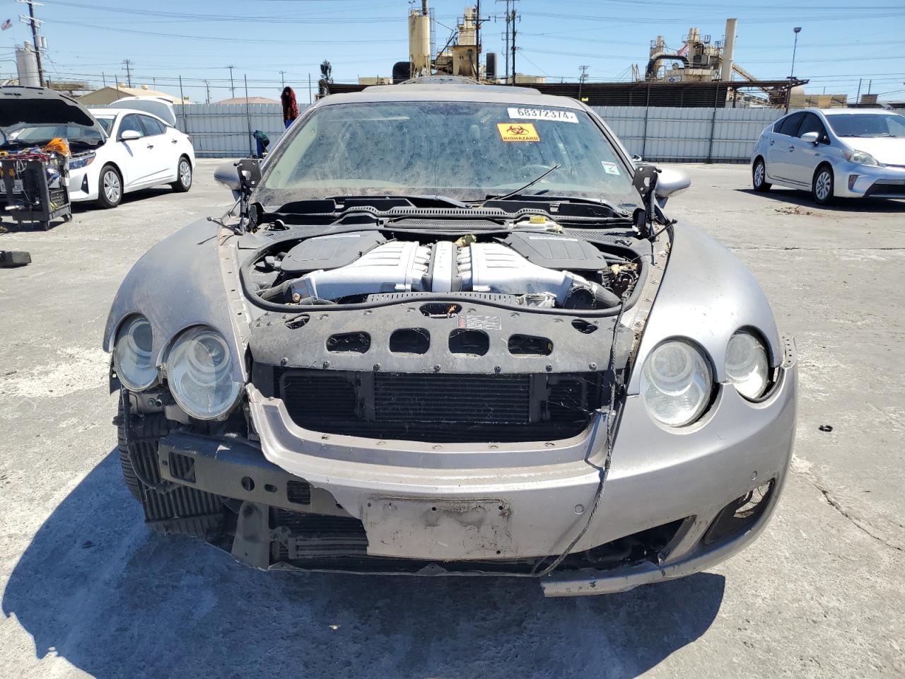 2007 Bentley Continental VIN SCBBR93W77C040445 Copart auction photo, all over damage thumbnail 5