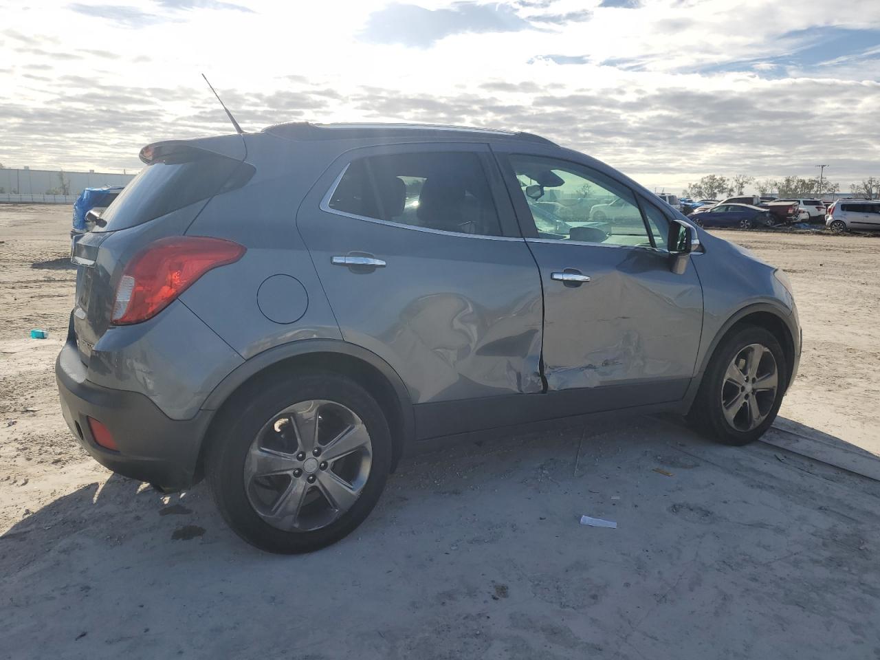 2014 Buick Encore VIN KL4CJASB3EB724902 Copart auction photo, side damage thumbnail 3