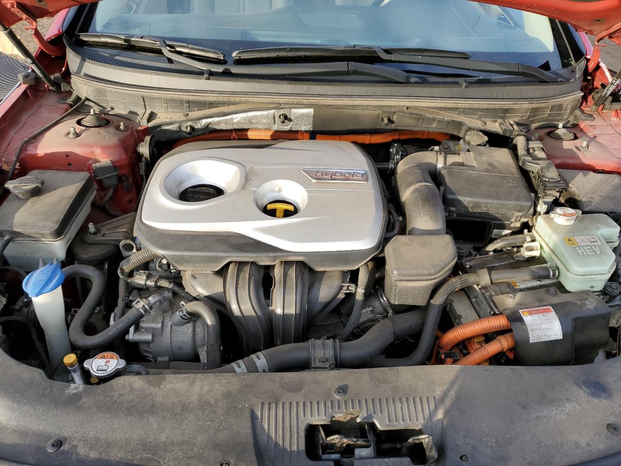 2016 Hyundai Sonata VIN KMHE34L10GA018054 Copart auction photo, front end damage thumbnail 12