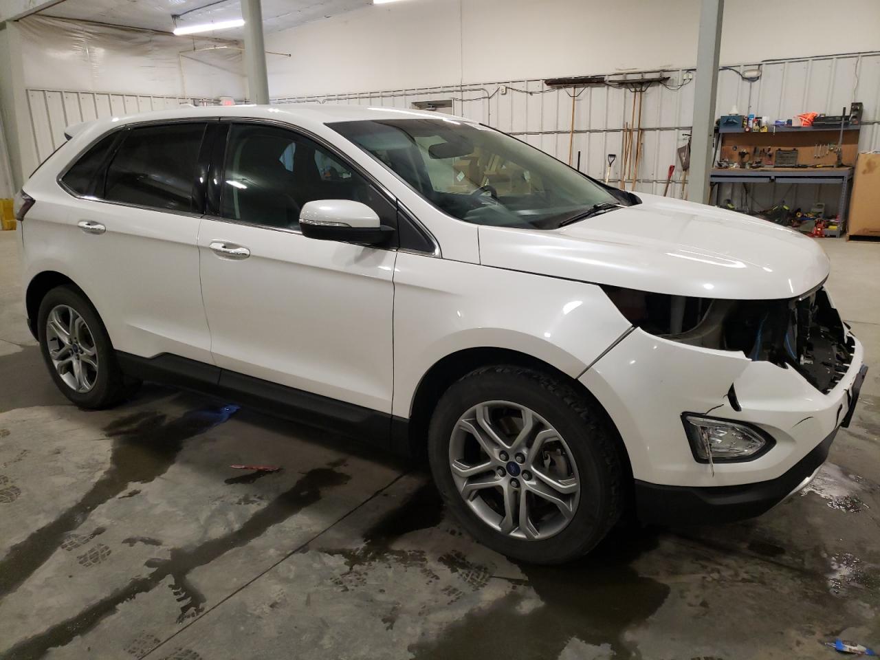 2015 Ford Edge VIN 2FMTK4K88FBB42309 Copart auction photo, front end / side damage thumbnail 4