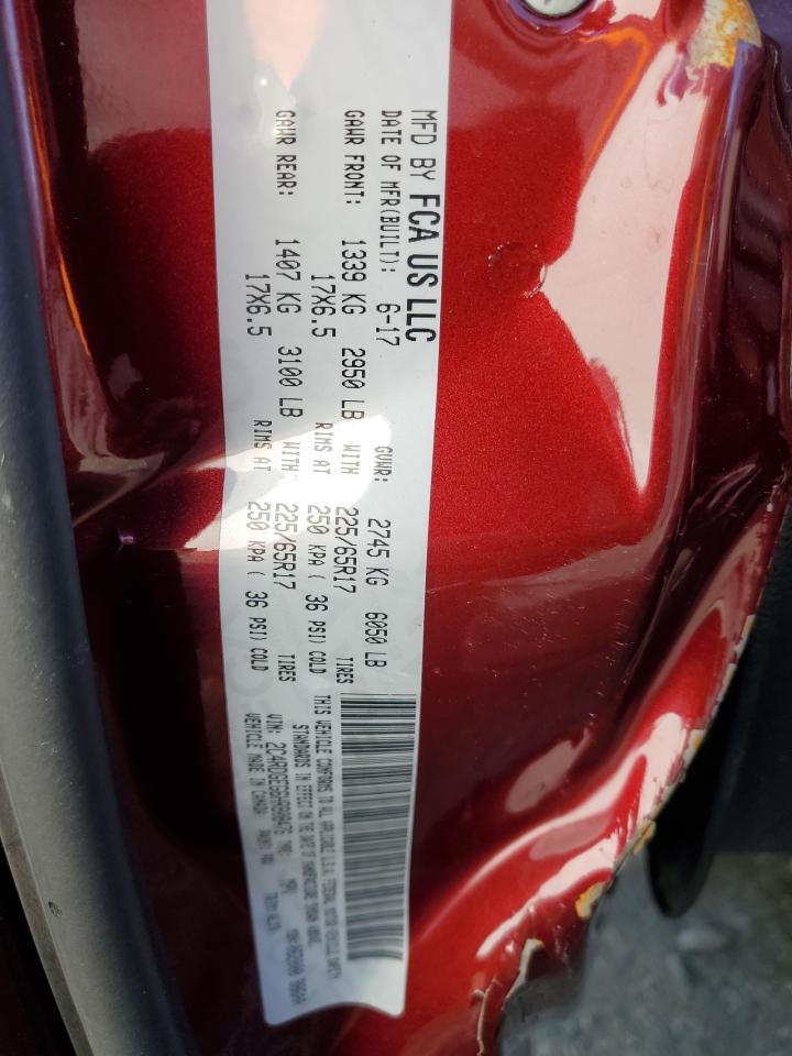2017 Dodge Caravan VIN 2C4RDGEG6HR808476 Copart auction photo, front end / side damage thumbnail 13