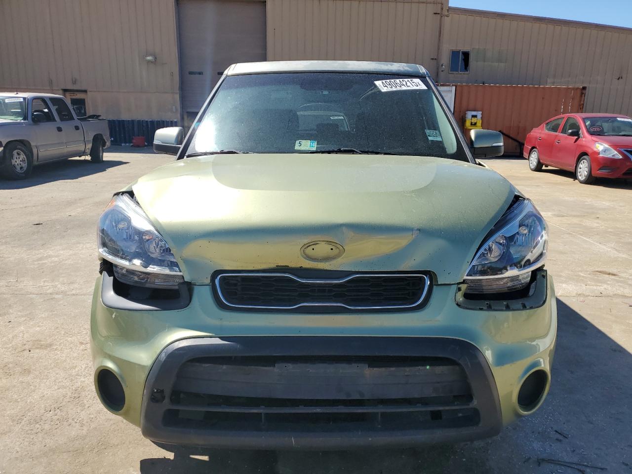 2013 KIA Soul VIN KNDJT2A66D7601520 Copart auction photo, front end / minor dent/scratches damage thumbnail 5