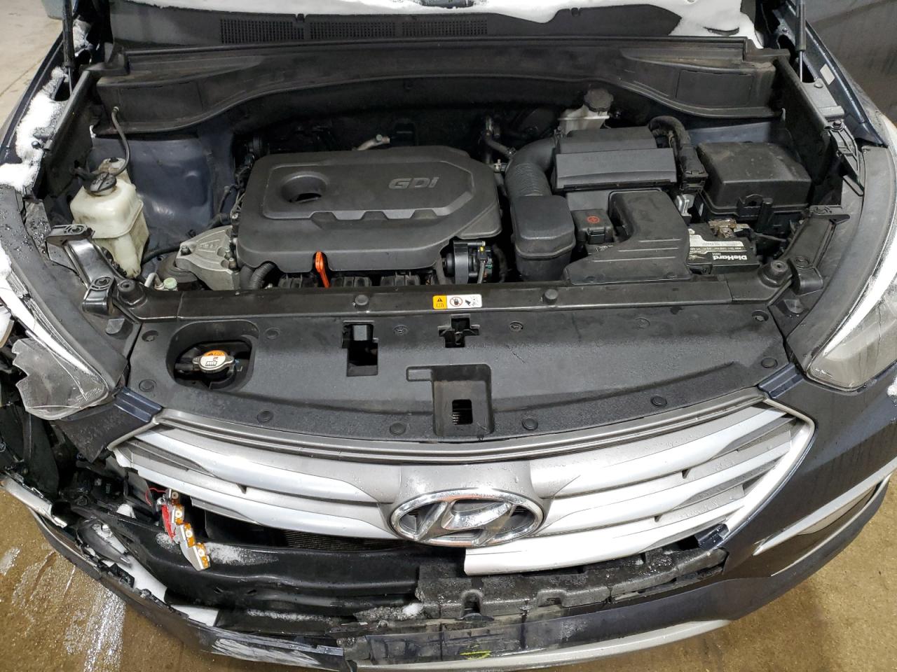 2018 Hyundai Santa Fe VIN 5XYZUDLB7JG528646 Copart auction photo, front end damage thumbnail 12
