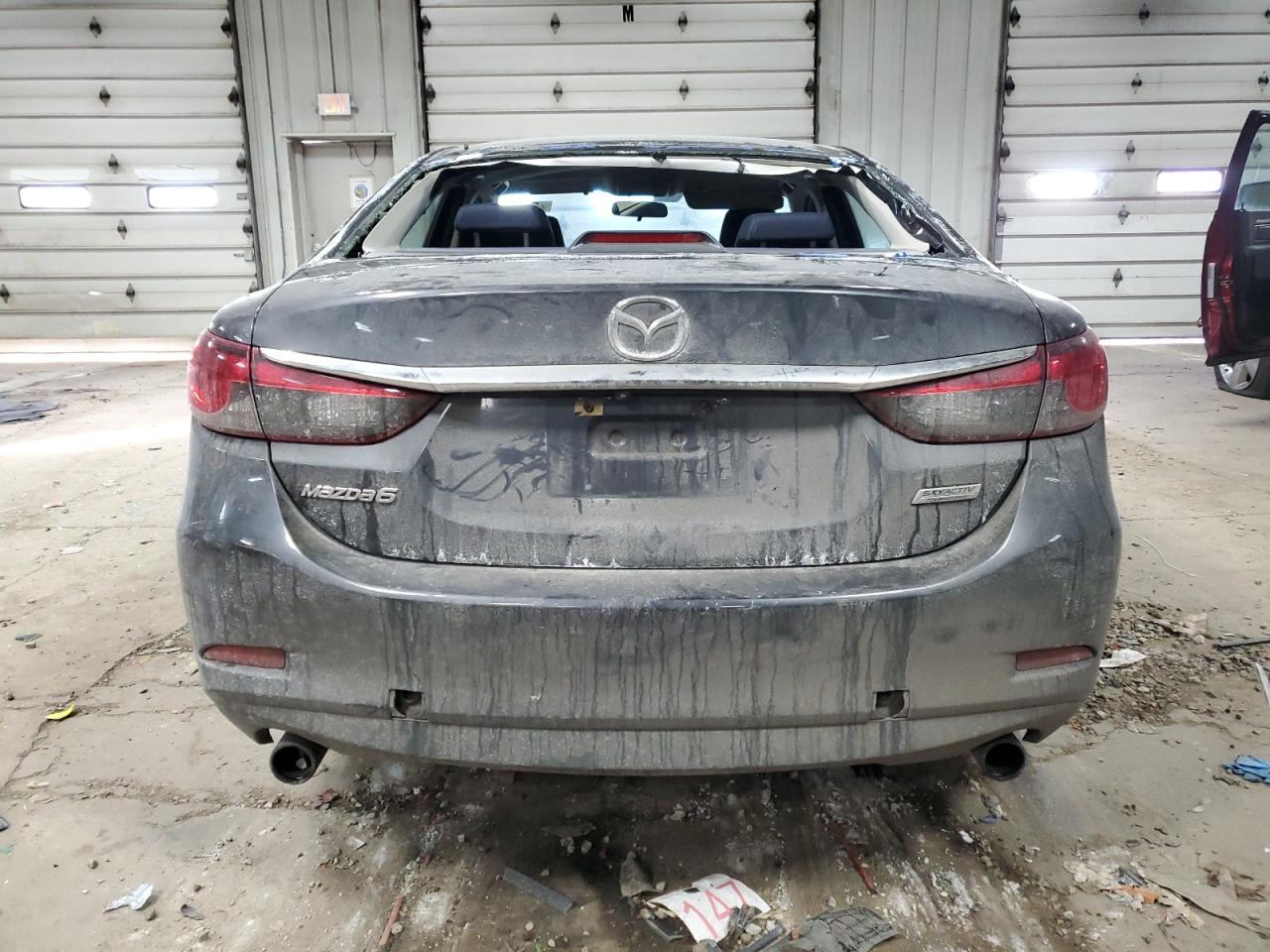 2015 Mazda 6 VIN JM1GJ1U58F1180452 Copart auction photo, rear end / front end damage thumbnail 6