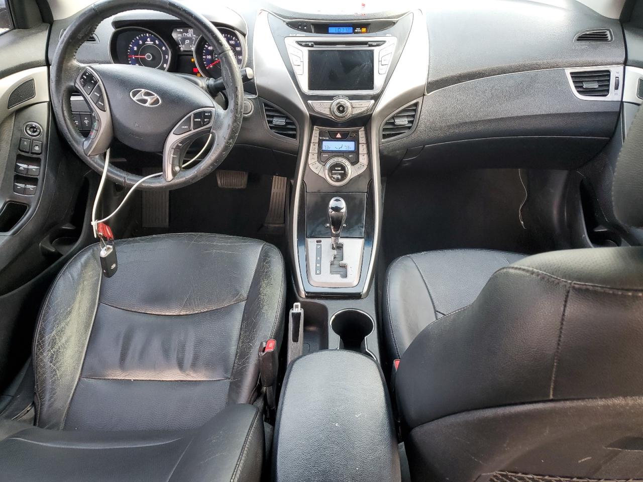 2013 Hyundai Elantra VIN 5NPDH4AE3DH265385 Copart auction photo, side / front end damage thumbnail 8