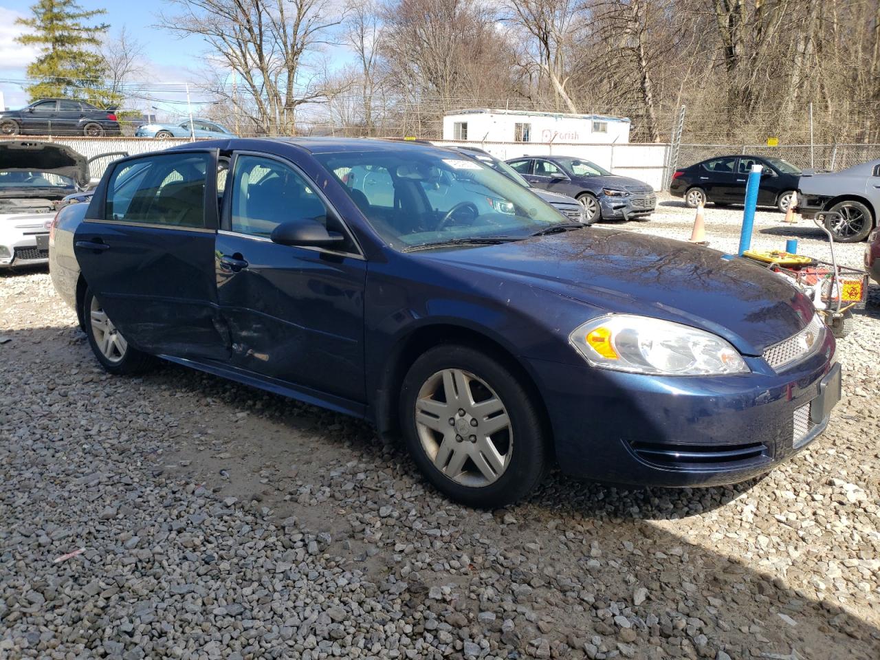 2012 Chevrolet Impala VIN 2G1WB5E37C1202467 Copart auction photo, side damage thumbnail 4