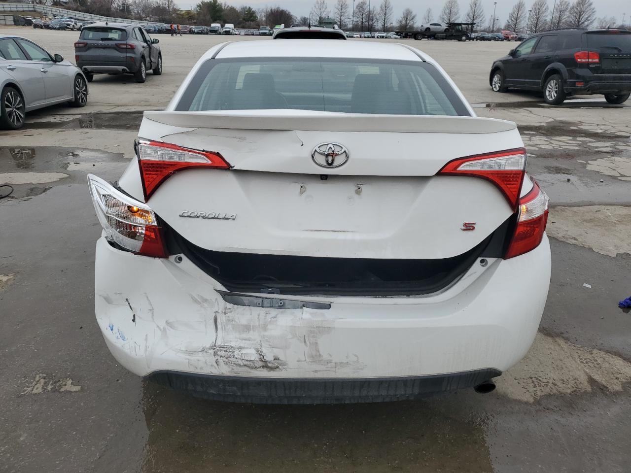 2015 Toyota Corolla VIN 2T1BURHE2FC334174 Copart auction photo, rear end damage thumbnail 6