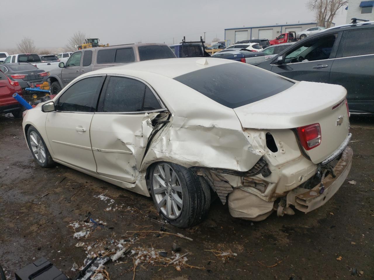 2013 Chevrolet Malibu VIN 1G11G5SX7DF191516 Copart auction photo, rear end / undercarriage damage thumbnail 2