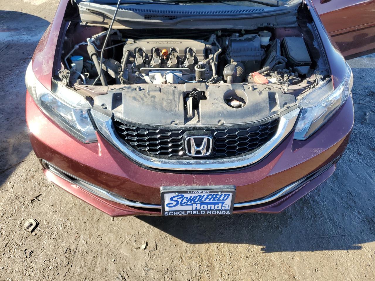 2013 Honda Civic VIN 19XFB2F80DE252051 Copart auction photo, rear end damage thumbnail 11
