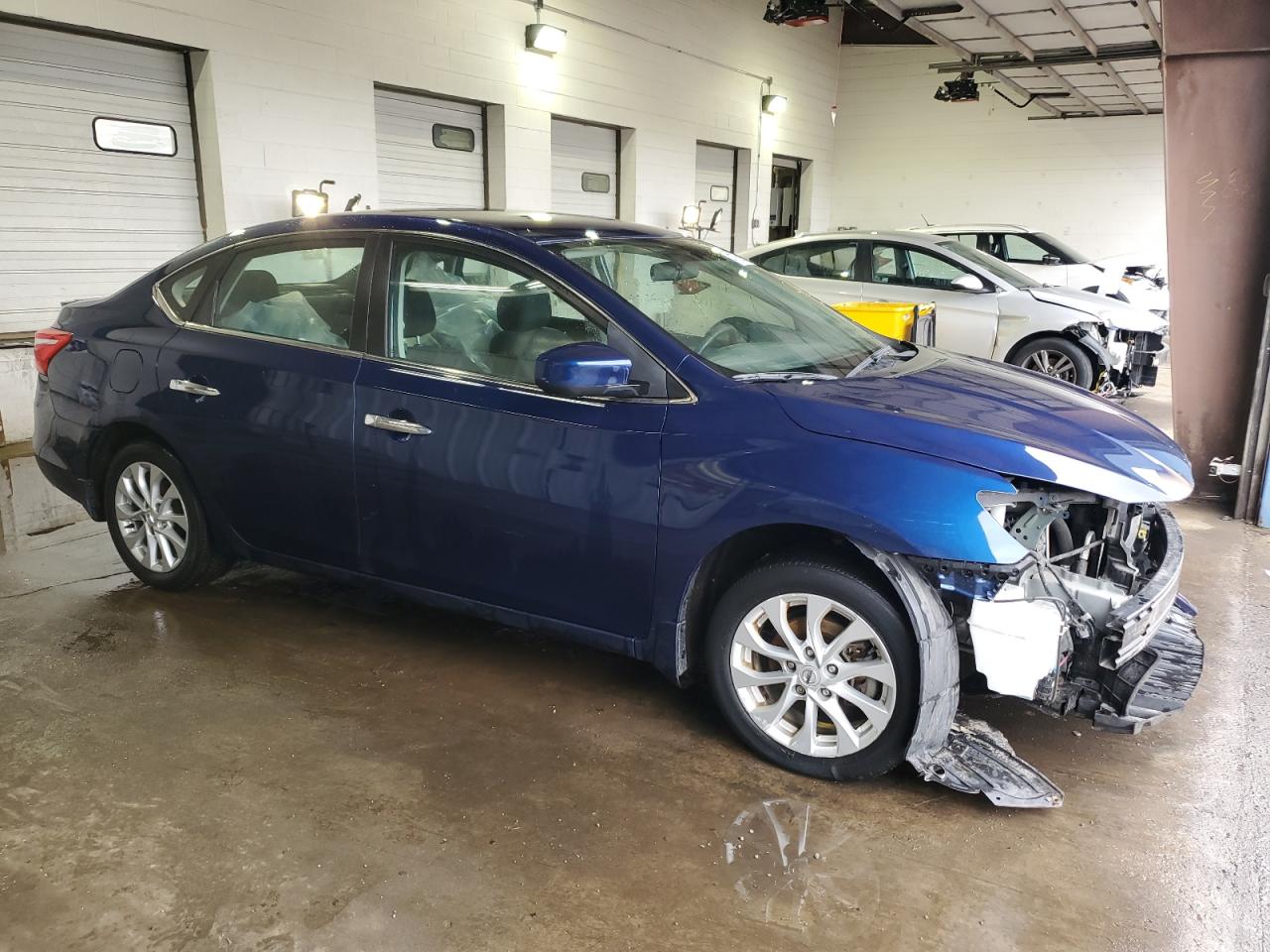 2019 Nissan Sentra VIN 3N1AB7AP1KY368458 Copart auction photo, front end / side damage thumbnail 4