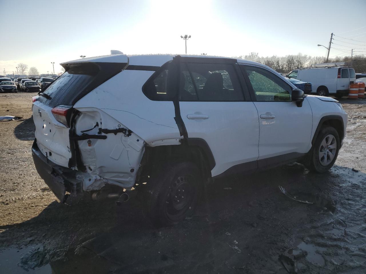 2023 Toyota RAV 4 VIN 2T3F1RFV8PC360705 Copart auction photo, rear end / undercarriage damage thumbnail 3