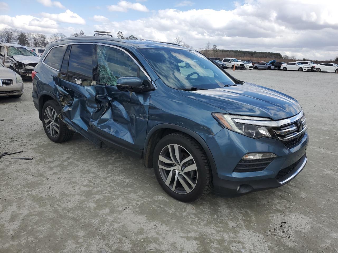 2016 Honda Pilot VIN 5FNYF6H94GB111444 Copart auction photo, side damage thumbnail 4