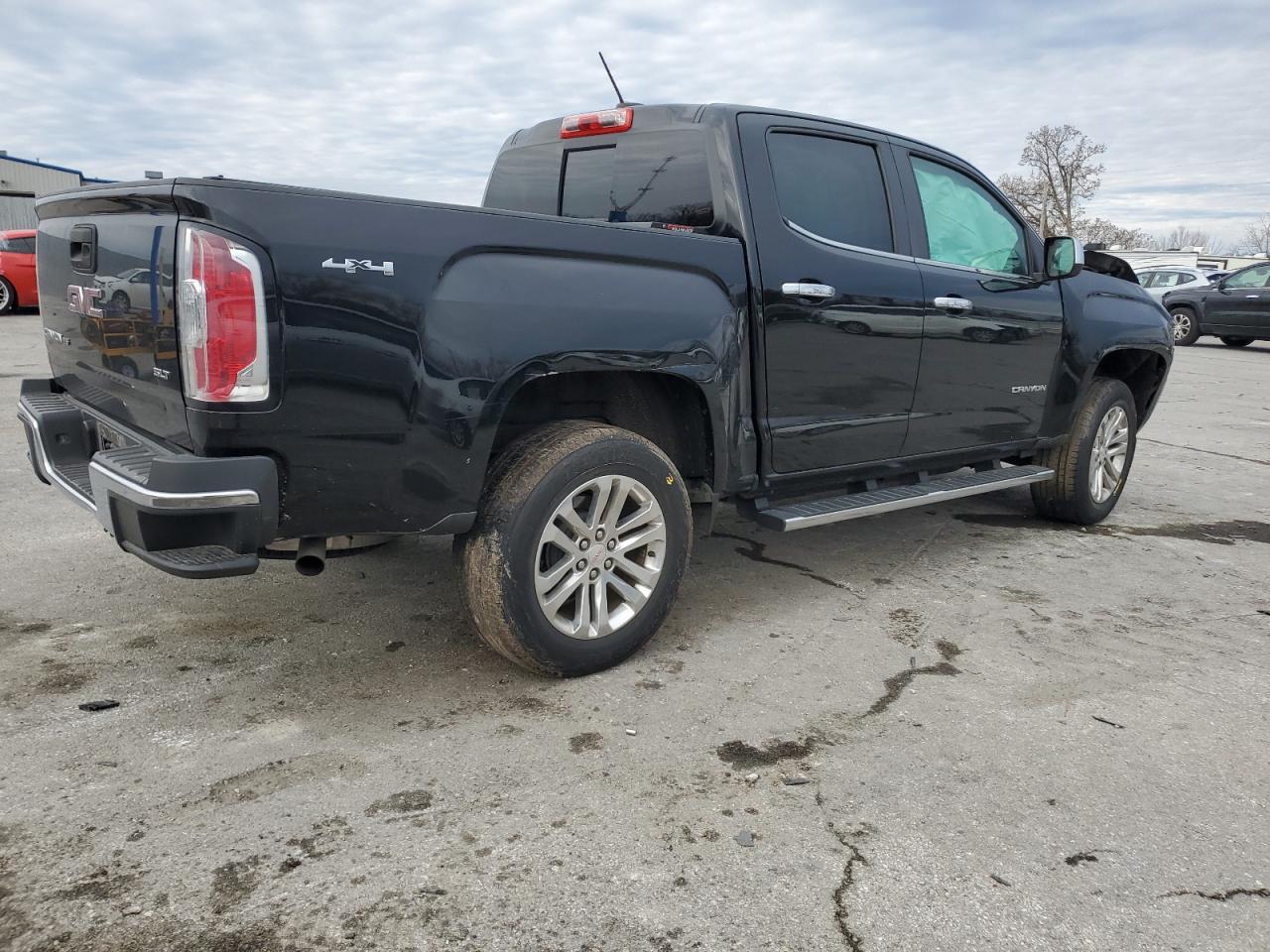 2017 GMC Canyon VIN 1GTG6DEN5H1298320 Copart auction photo, burn damage thumbnail 3