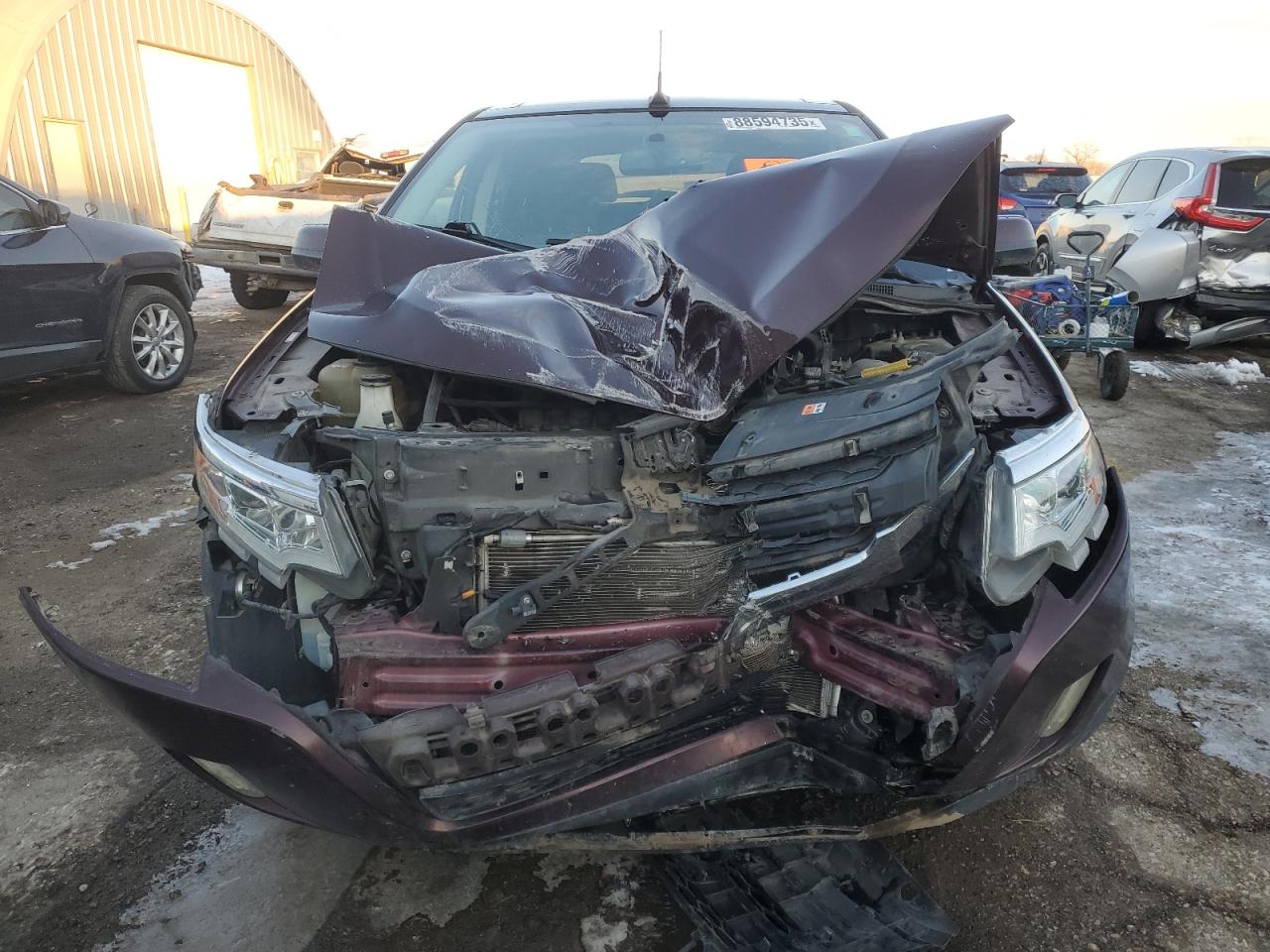 2011 Ford Edge VIN 2FMDK3JC0BBB14812 Copart auction photo, all over damage thumbnail 5