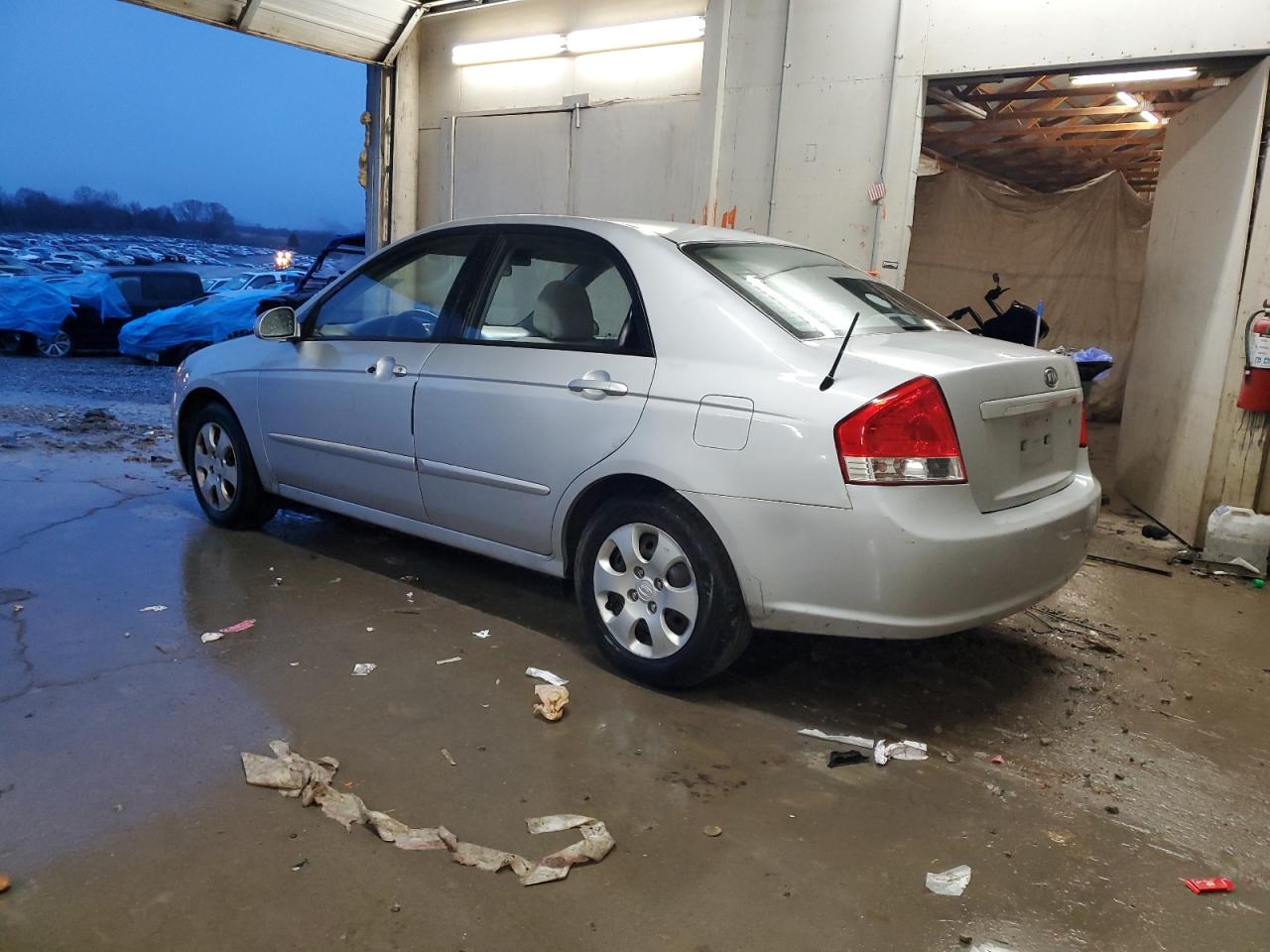 2009 KIA Spectra VIN KNAFE222895639732 Copart auction photo, front end / minor dent/scratches damage thumbnail 2