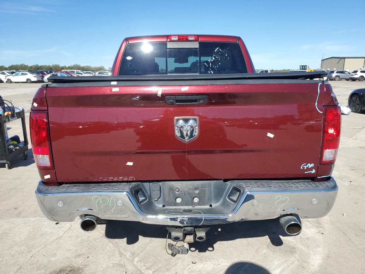 2016 RAM 1500 VIN 3C6RR6LT3GG376050 Copart auction photo, water/flood / front end damage thumbnail 6