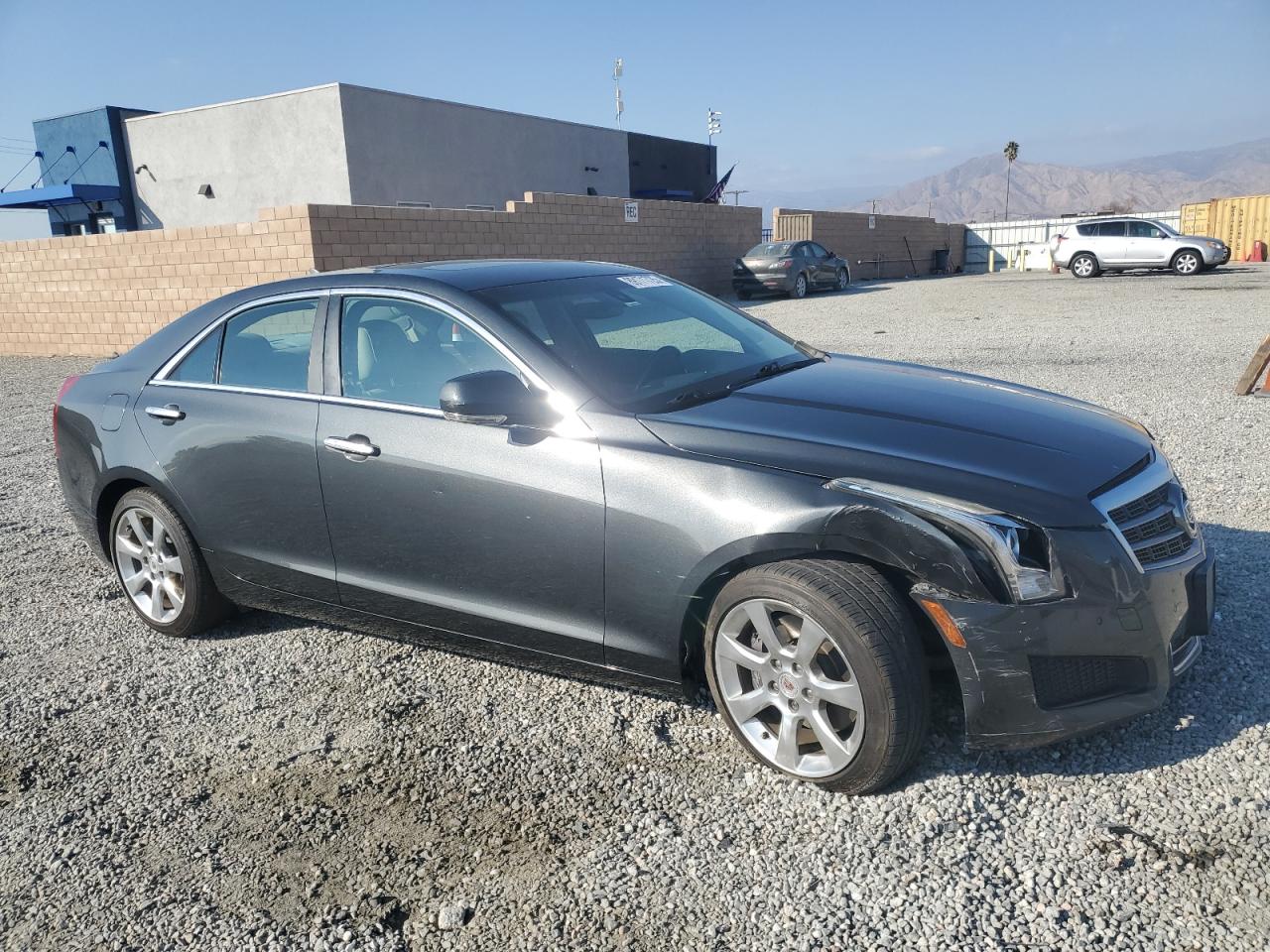 2014 Cadillac ATS VIN 1G6AB5RX6E0195379 Copart auction photo, front end / side damage thumbnail 4