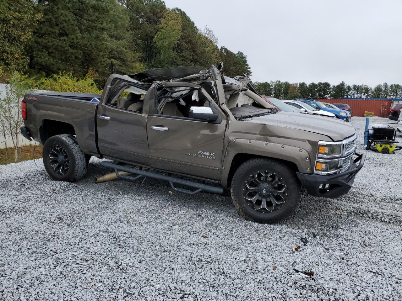 2015 Chevrolet Silverado VIN 3GCUKREC5FG140942 Copart auction photo, undercarriage / all over damage thumbnail 4