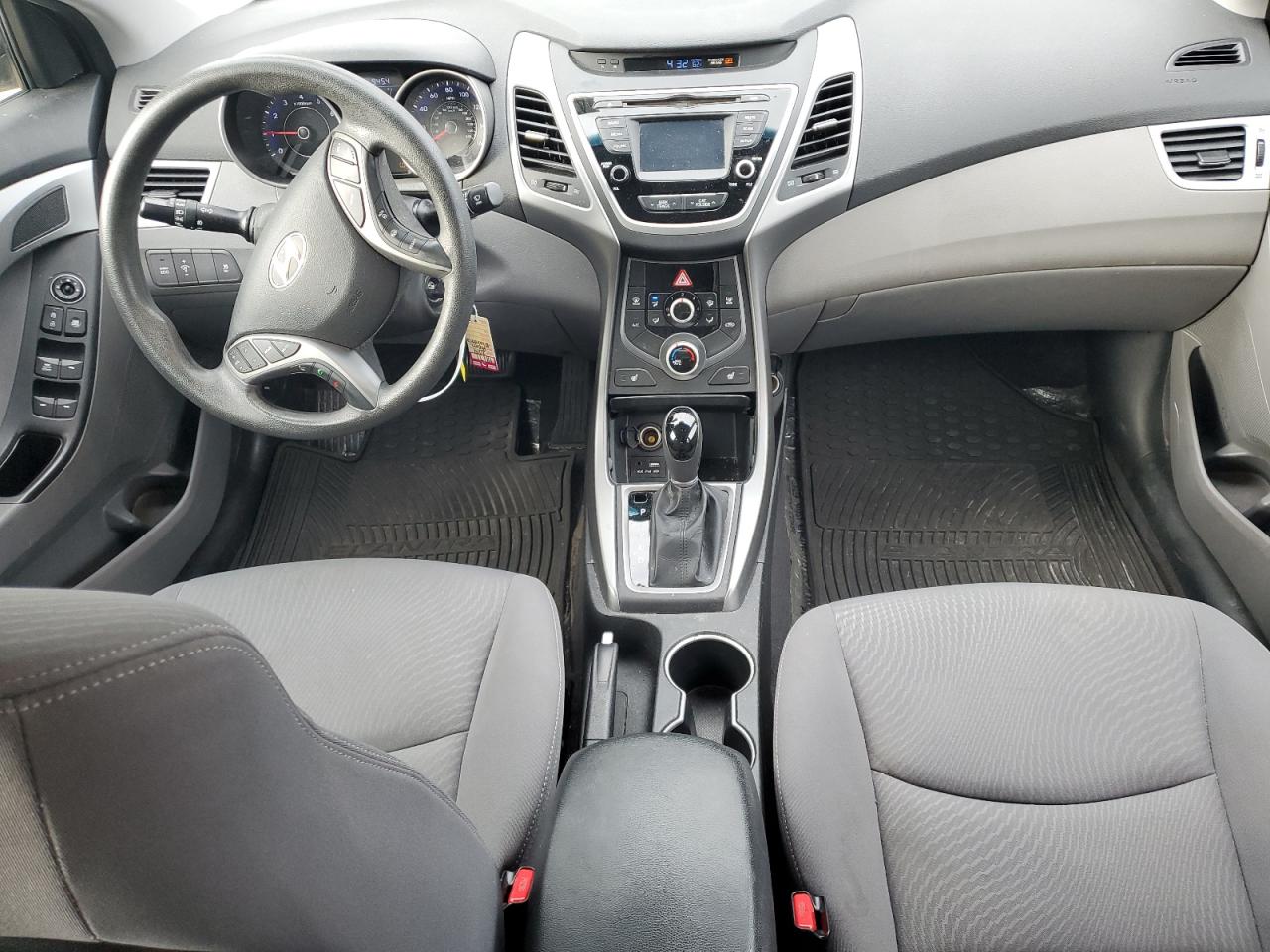 2014 Hyundai Elantra VIN KMHDH4AE0EU081671 Copart auction photo, front end / side damage thumbnail 8