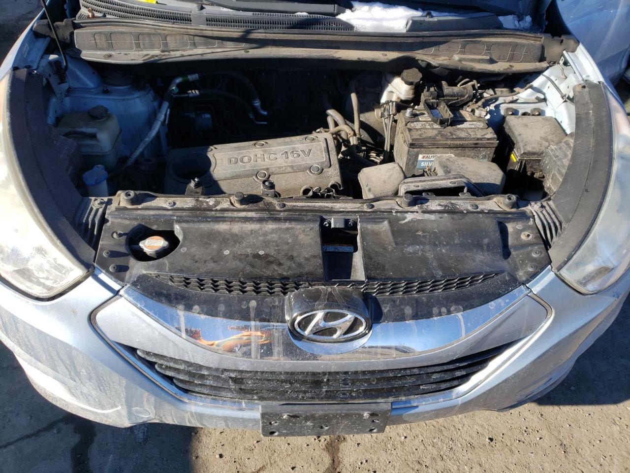 2012 Hyundai Tucson VIN KM8JUCAC6CU454054 Copart auction photo, rear end / front end damage thumbnail 12