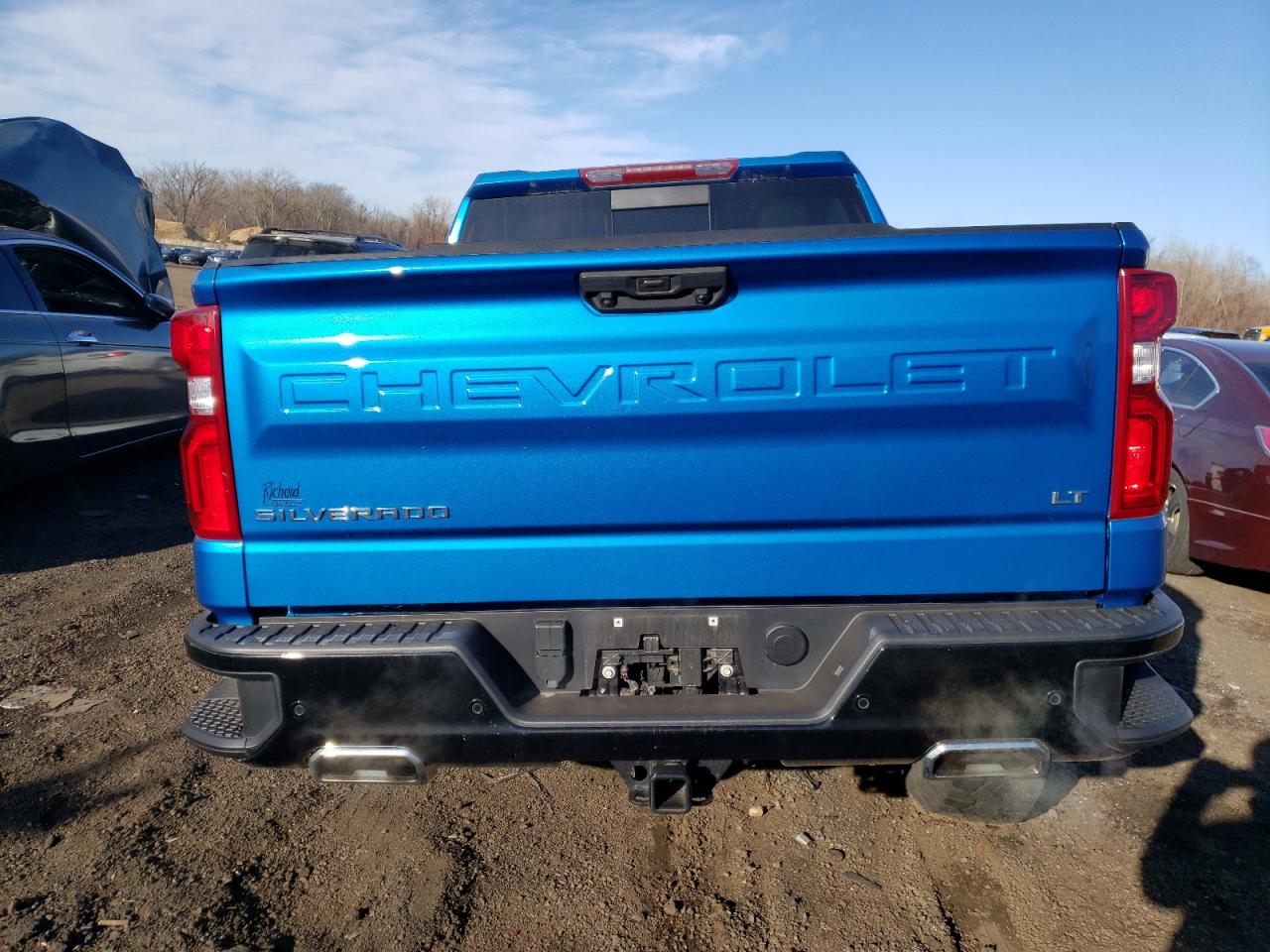 2022 Chevrolet Silverado VIN 3GCUDFED4NG535596 Copart auction photo, side / undercarriage damage thumbnail 6
