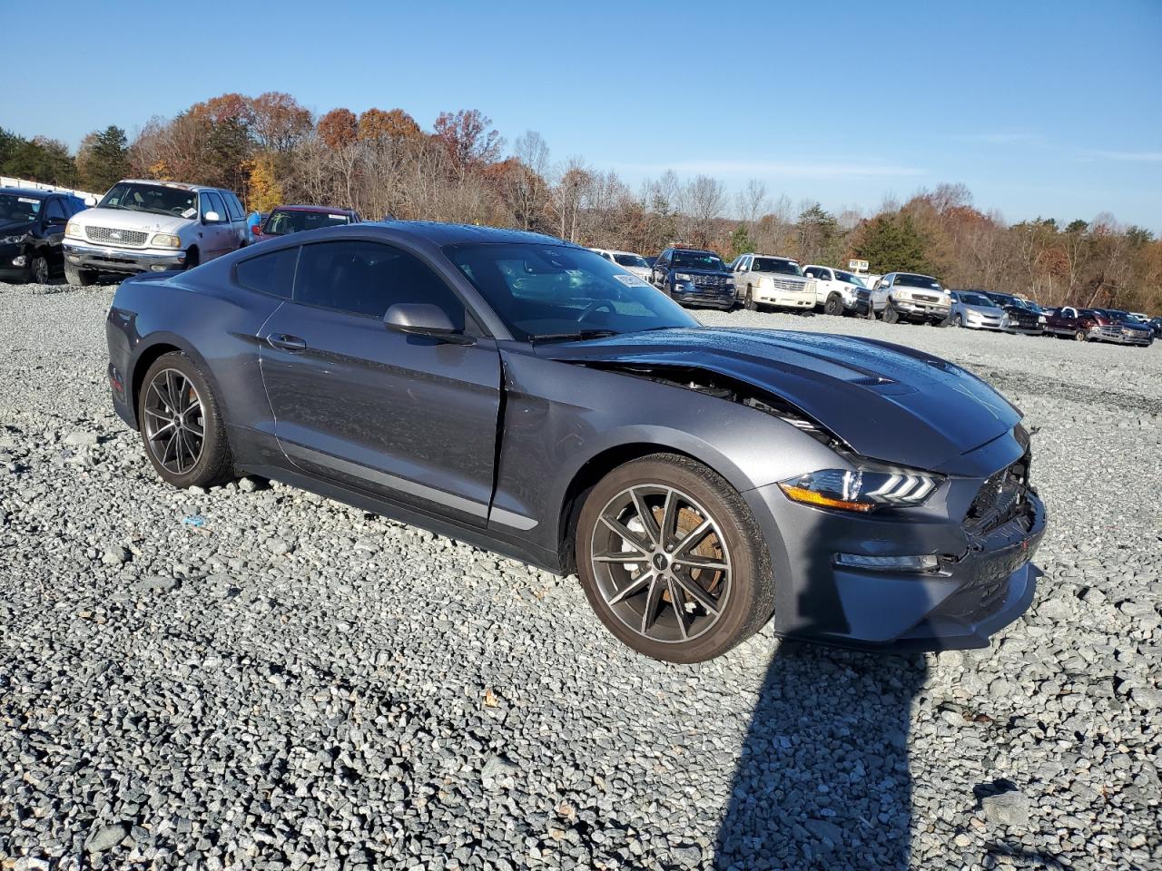 2021 Ford Mustang VIN 1FA6P8TH9M5153738 Copart auction photo, front end damage thumbnail 4