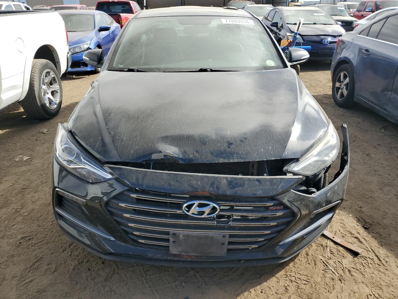 2017 Hyundai Elantra VIN KMHD04LB3HU332567 Copart auction photo, front end damage thumbnail 5