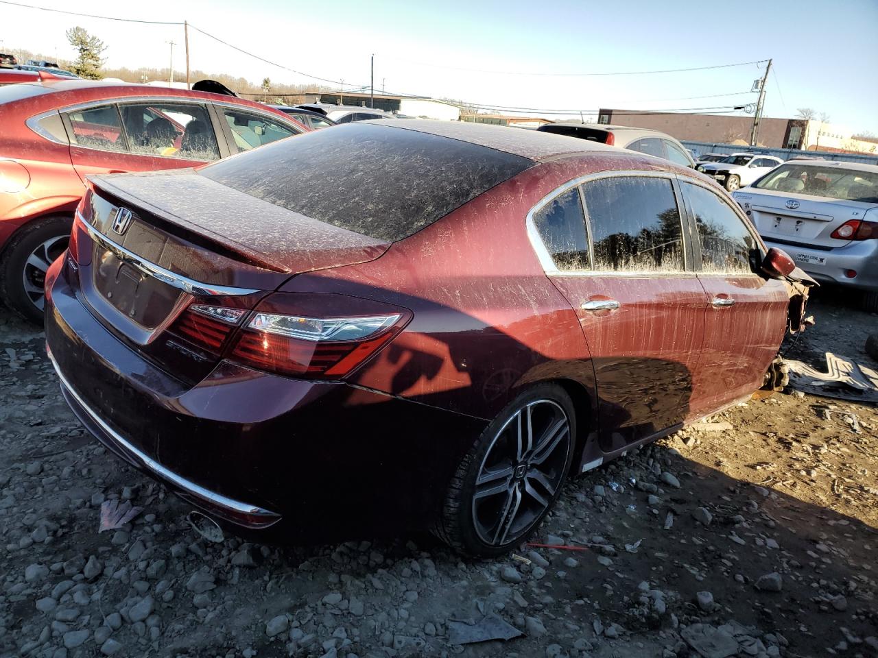 2016 Honda Accord VIN 1HGCR2F56GA242153 Copart auction photo, front end damage thumbnail 3