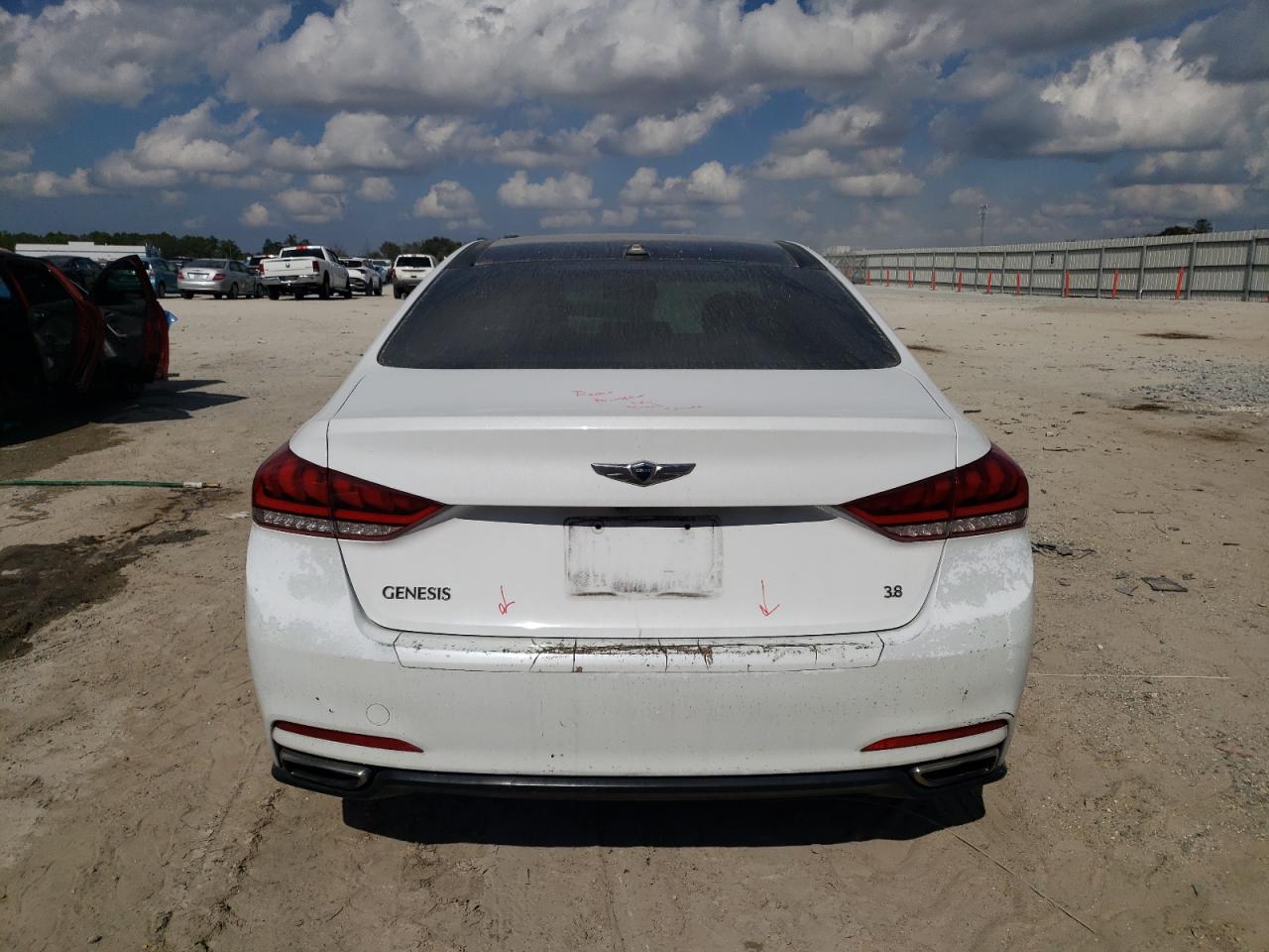 2016 Hyundai Genesis VIN KMHGN4JE1GU143877 Copart auction photo, front end damage thumbnail 6