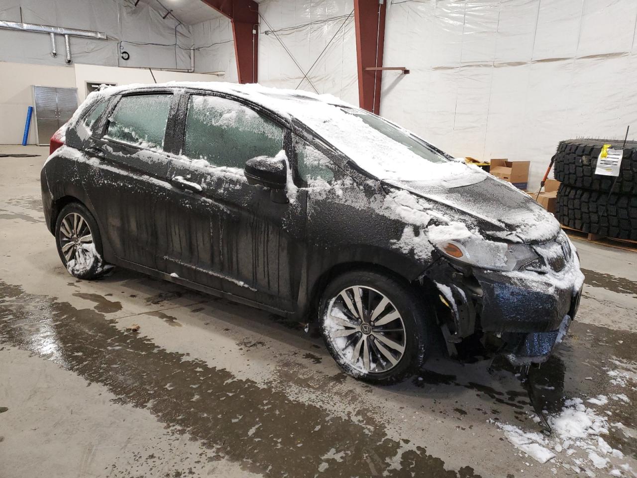 2015 Honda Fit VIN 3HGGK5H84FM762061 Copart auction photo, front end / rear end damage thumbnail 4