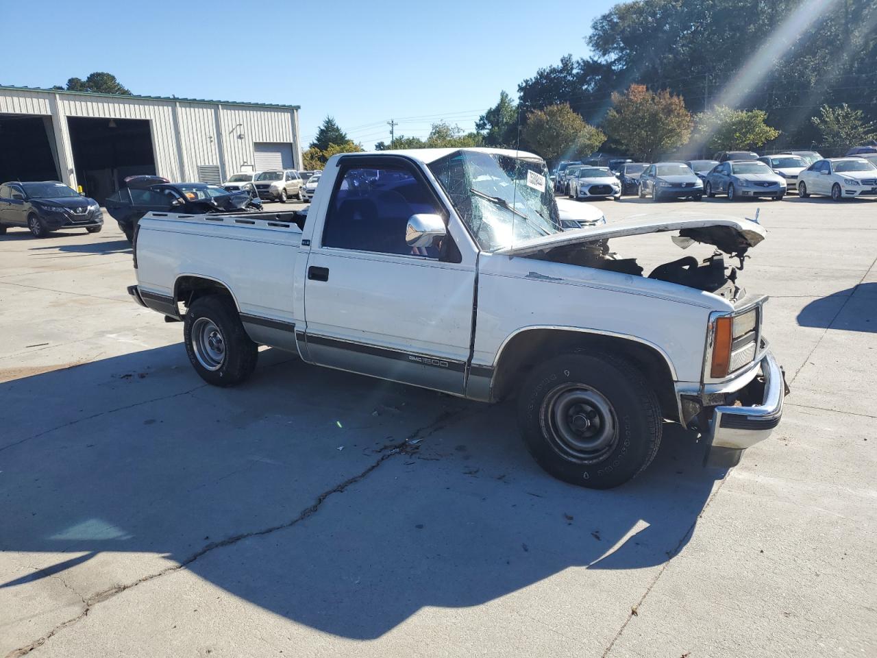 1993 GMC Sierra VIN 1GTDC14K3PZ510391 Copart auction photo, front end damage thumbnail 4