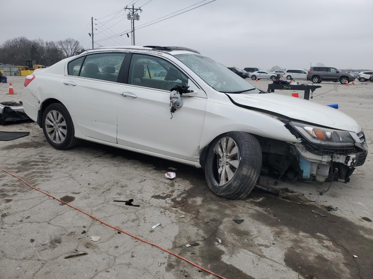 2014 Honda Accord VIN 1HGCR2F84EA140826 Copart auction photo, all over damage thumbnail 4