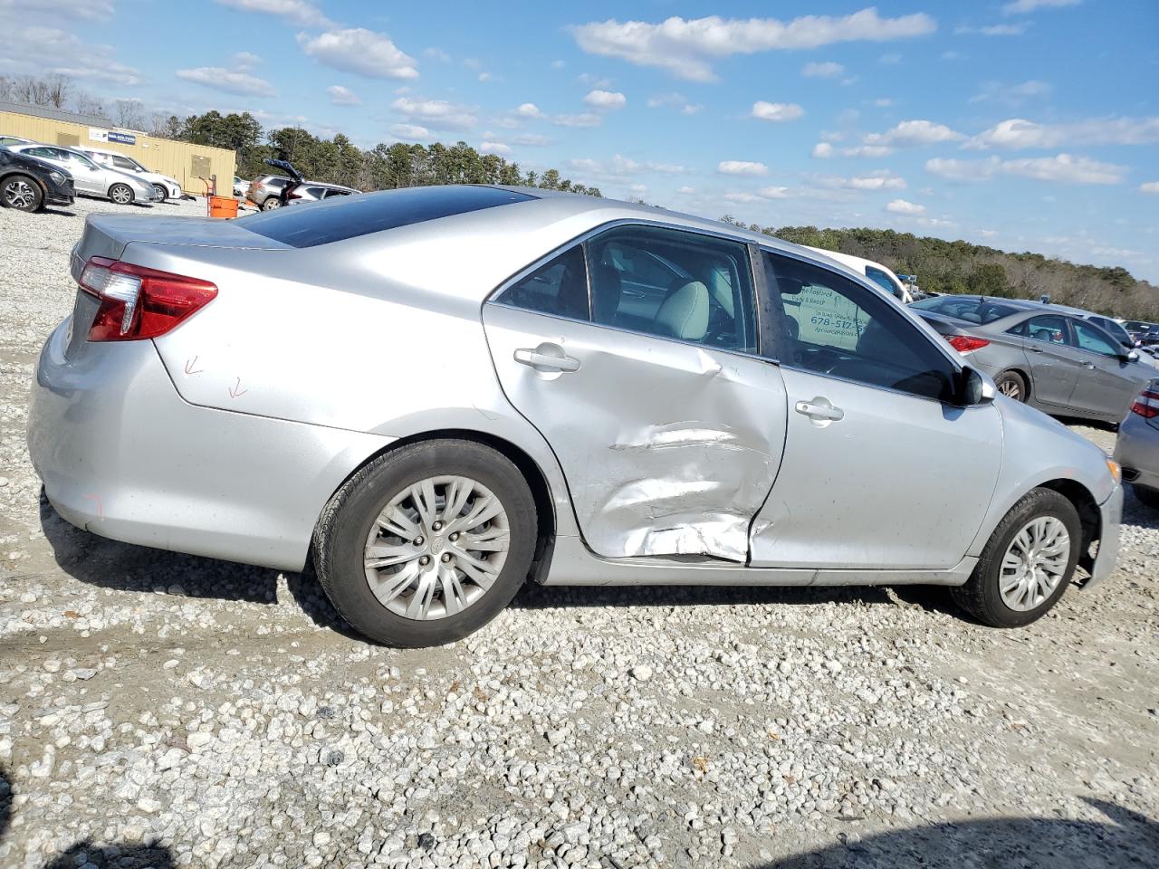 2014 Toyota Camry VIN 4T1BF1FK5EU804330 Copart auction photo, side / front end damage thumbnail 3