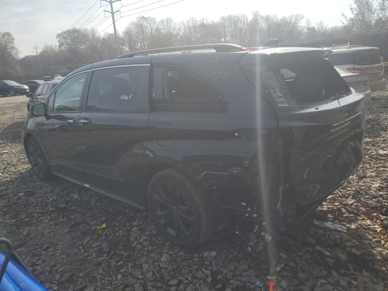 2021 Toyota Sienna VIN 5TDXRKEC0MS050838 Copart auction photo, rear end damage thumbnail 2