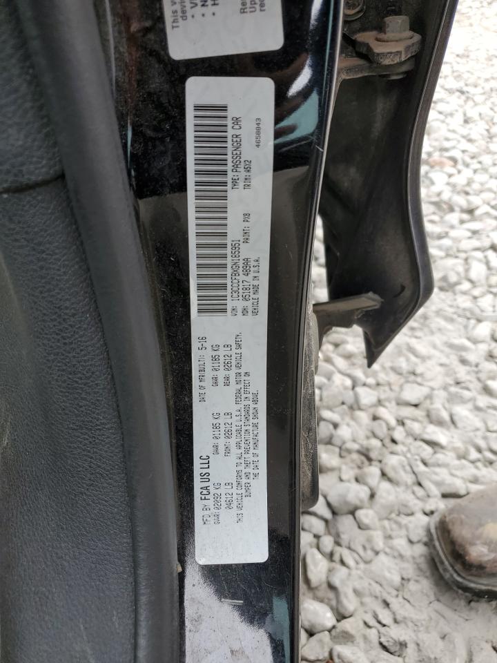 2016 Chrysler 200 VIN 1C3CCCFBXGN185951 Copart auction photo, front end damage thumbnail 12