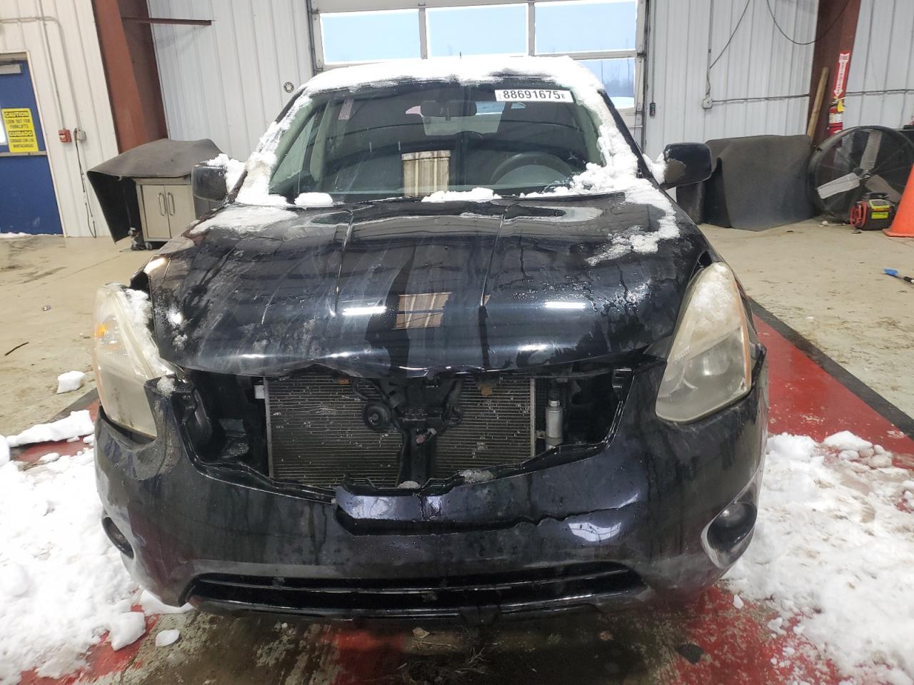2012 Nissan Rogue VIN JN8AS5MV1CW378500 Copart auction photo, front end / top/roof damage thumbnail 5
