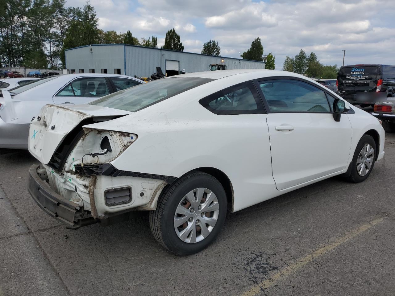 2012 Honda Civic VIN 2HGFG3B56CH505123 Copart auction photo, rear end damage thumbnail 3