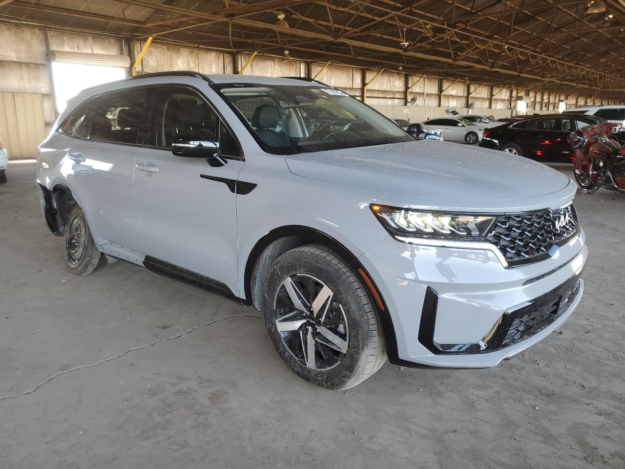 2023 KIA Sorento VIN 5XYRH4LF2PG161185 Copart auction photo, rear end damage thumbnail 4