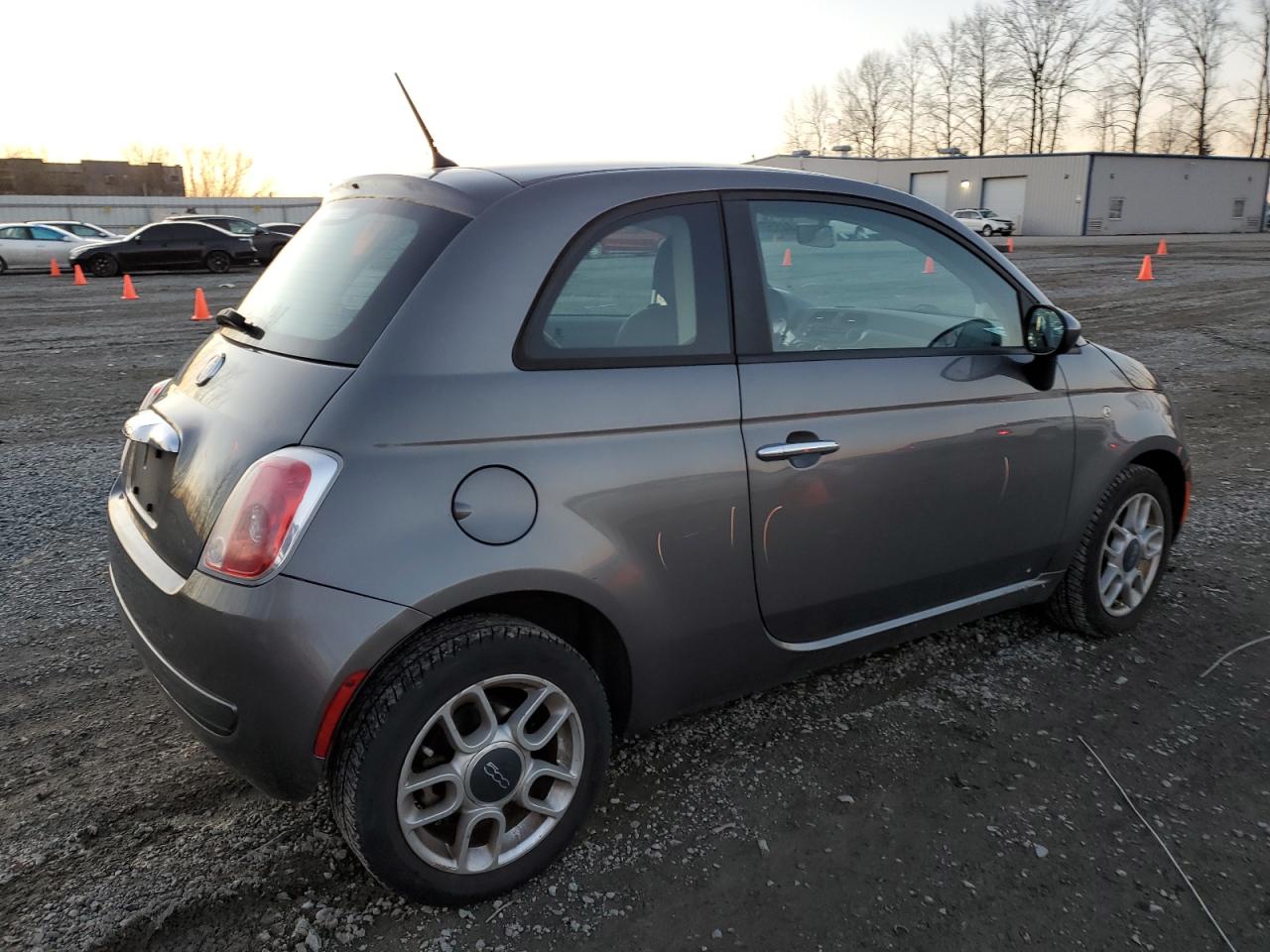 2012 Fiat 500 VIN 3C3CFFAR4CT277533 Copart auction photo, vandalism damage thumbnail 3