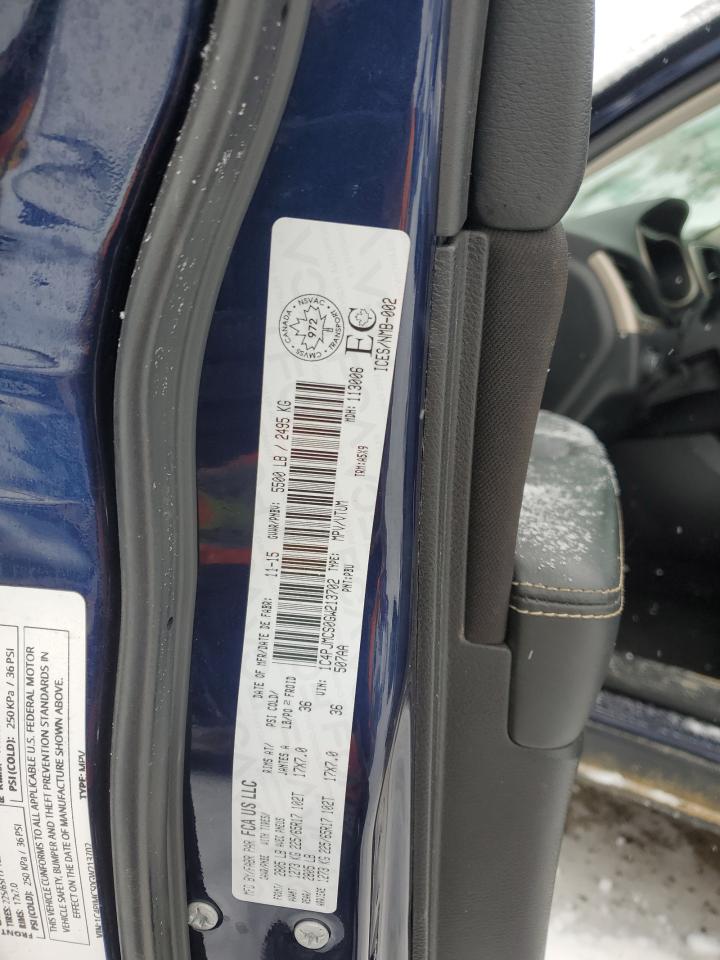 2016 Jeep Grand Cherokee VIN 1C4PJMCS0GW213702 Copart auction photo, side / front end damage thumbnail 13