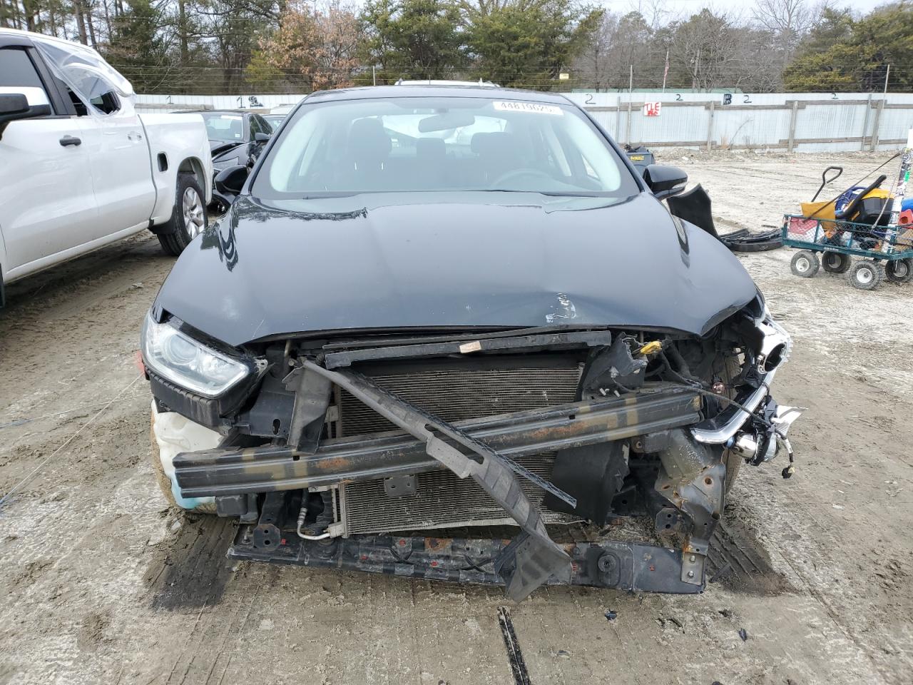 2014 Ford Fusion VIN 3FA6P0H77ER137795 Copart auction photo, front end / all over damage thumbnail 5