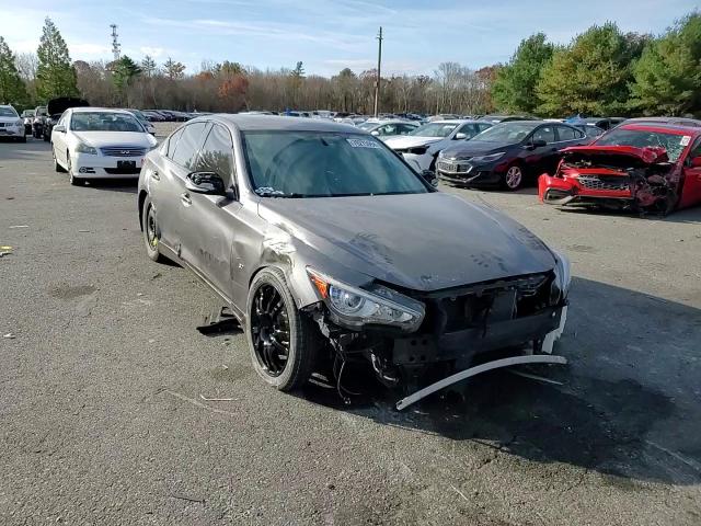 2015 Infiniti Q50 VIN JN1BV7AR5FM405047 Copart auction photo, front end / side damage thumbnail 10